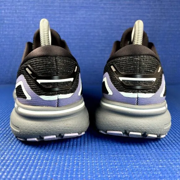 🔴 BROOKS GHOST 15 Women`s Size 9 Black Lila Athletic Running Shoes 1203801B011