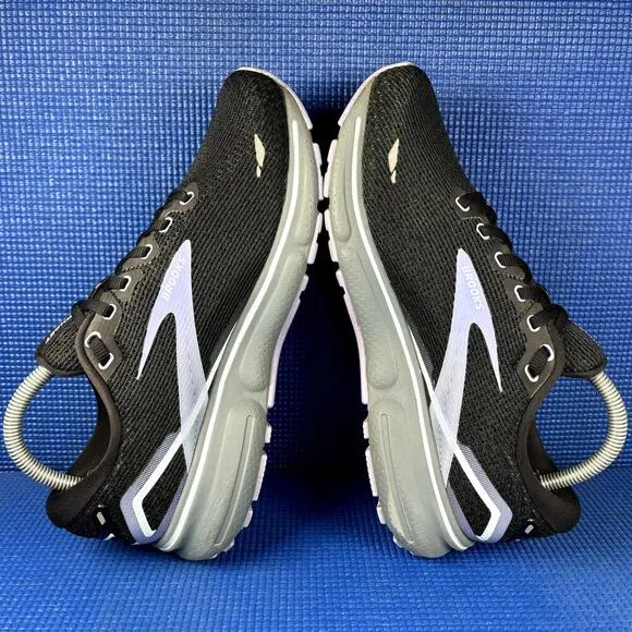 🔴 BROOKS GHOST 15 Women`s Size 9 Black Lila Athletic Running Shoes 1203801B011