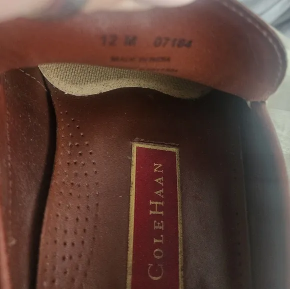 [ Cole Haan] Men's size 12 M Santa Barbra ll Loafer -slip on- brown leather shoe