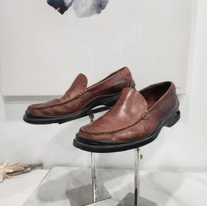 [ Cole Haan] Men's size 12 M Santa Barbra ll Loafer -slip on- brown leather shoe