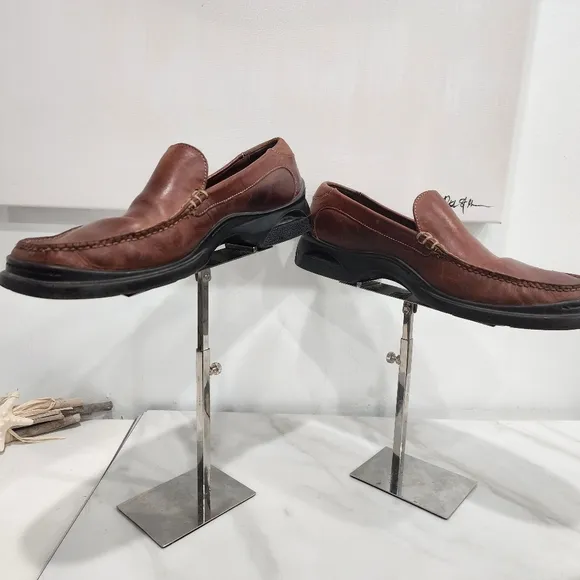 [ Cole Haan] Men's size 12 M Santa Barbra ll Loafer -slip on- brown leather shoe