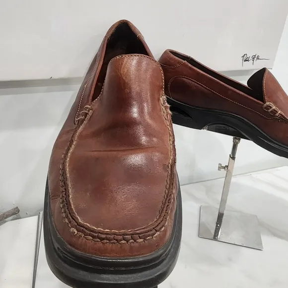 [ Cole Haan] Men's size 12 M Santa Barbra ll Loafer -slip on- brown leather shoe
