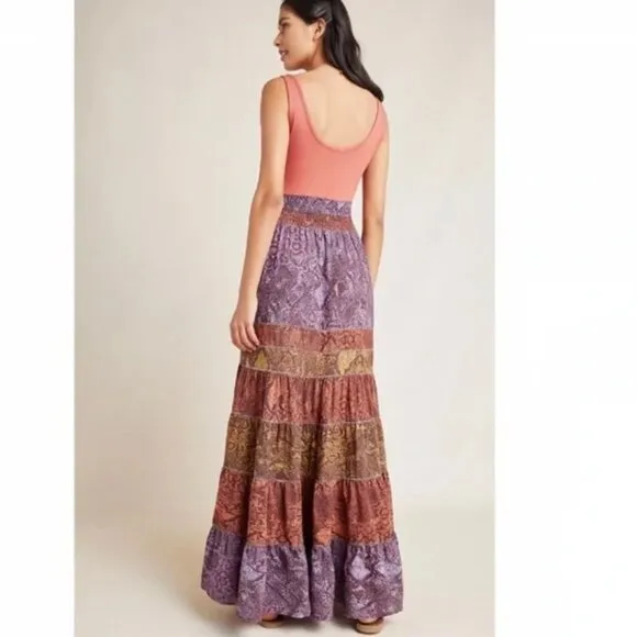 ⭐️ Colima Maxi Dress Tiered Snake Print Sleeveless Tank Chic Girly Maxi Dress