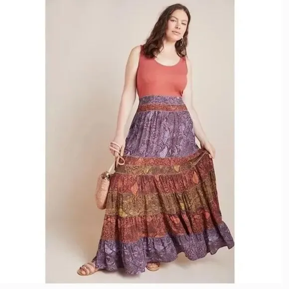 ⭐️ Colima Maxi Dress Tiered Snake Print Sleeveless Tank Chic Girly Maxi Dress