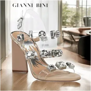❤️💗❤️ Gianni Bini x DANNIJO the BIANCA Jewel Embellished Dress Sandals NWT