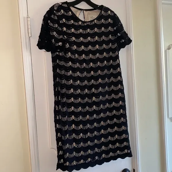 🔴 kate spade virginia scalloped lace dress