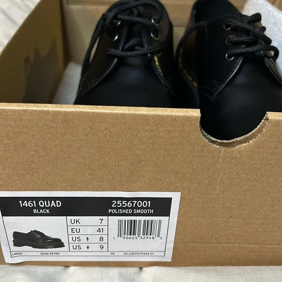 1461 SMOOTH LEATHER PLATFORM SHOES Sz 9