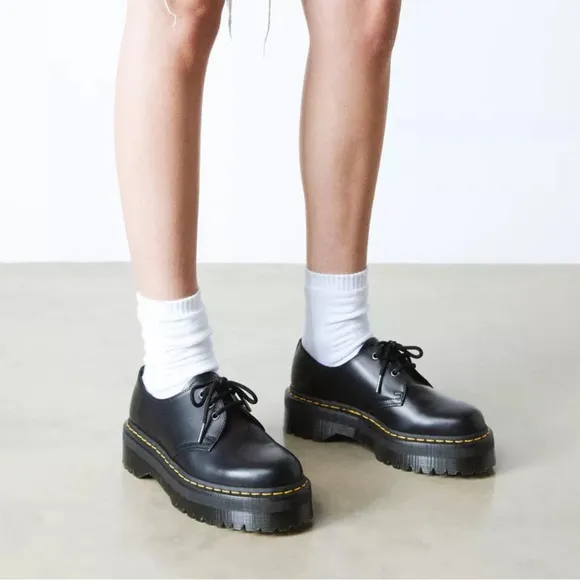 1461 SMOOTH LEATHER PLATFORM SHOES Sz 9