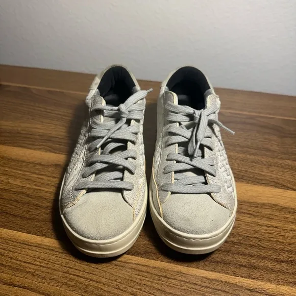 $330 P448 John White Women’s Sneakers Silver SZ Eu 36