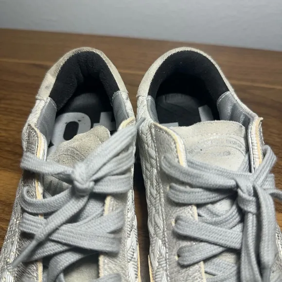 $330 P448 John White Women’s Sneakers Silver SZ Eu 36