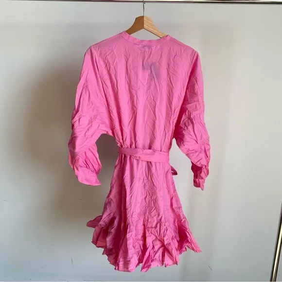 $395 New Rhode Pink Emma Cotton Dress Sz Medium