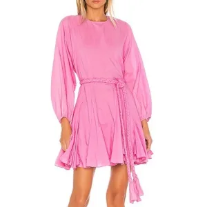 $395 NWT Rhode Ella Cotton Dress in Prism Pink #2 Sz Large