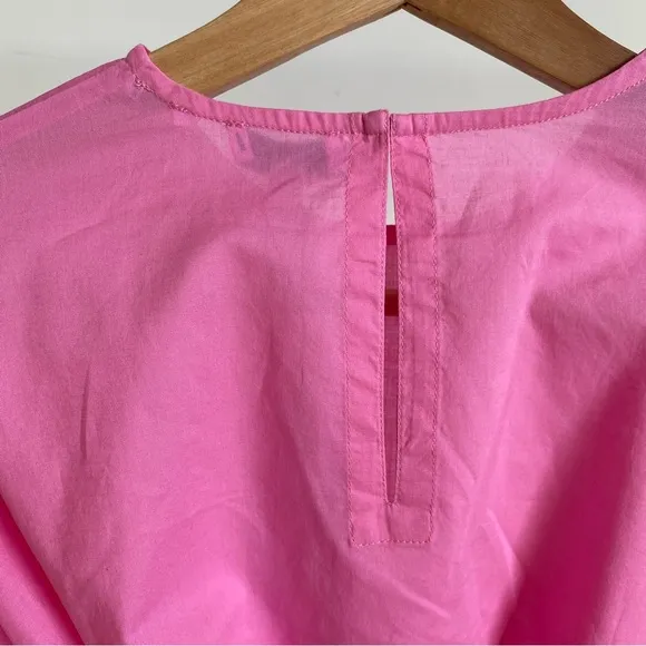 $395 NWT Rhode Ella Cotton Dress in Prism Pink Sz X-Small