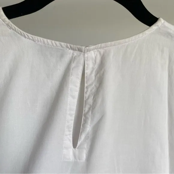 $395 NWT Rhode Ella Cotton Dress in White and Pink Sz Small