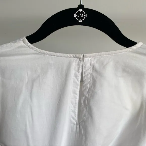 $395 NWT Rhode Ella Cotton Dress in White and Pink Sz X-Small