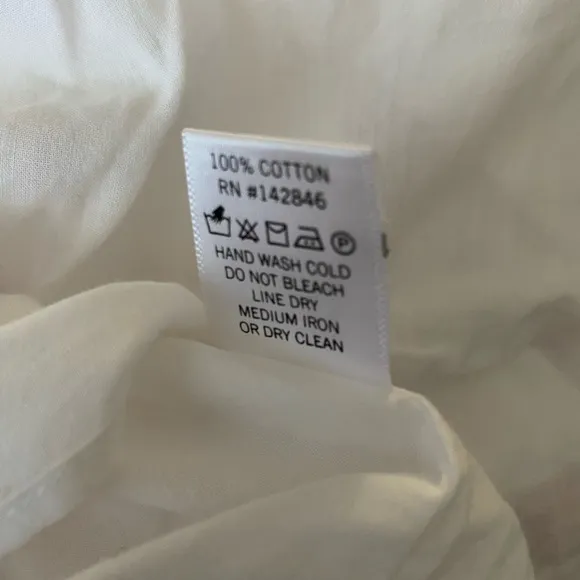 $395 NWT Rhode Ella Cotton Dress in White and Pink Sz X-Small