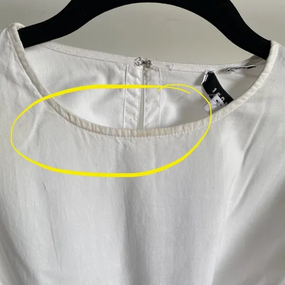 $395 NWT Rhode Ella Cotton Dress in White and Pink Sz X-Small