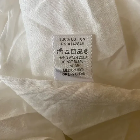 $395 NWT Rhode Ella Cotton Dress in White Sz Small