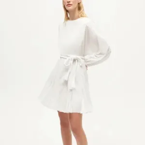 $395 NWT Rhode Ella Cotton Dress in White Sz Small