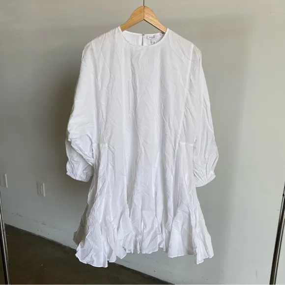 $395 NWT Rhode Ella Cotton Dress in White Sz Small
