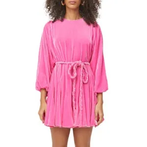 $575 NWT Rhode Pink Ella Velvet Dress in Jaipur Sz Medium