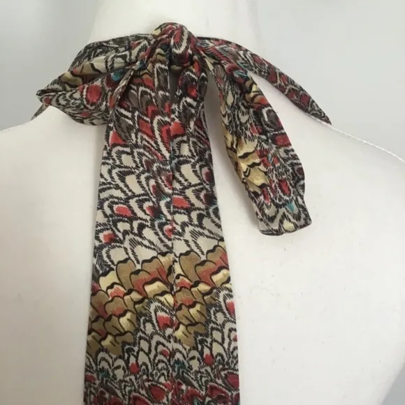 70’s Vibe Silk Halter Formal Maxi Dress Size XS 0/2 Formal Wedding Guest Dress