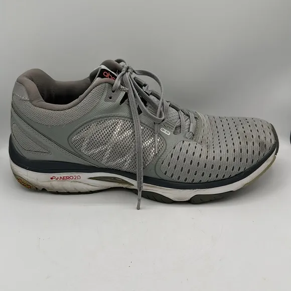 Abeo Aero 2.0 gray men’s athletic shoes, size 10