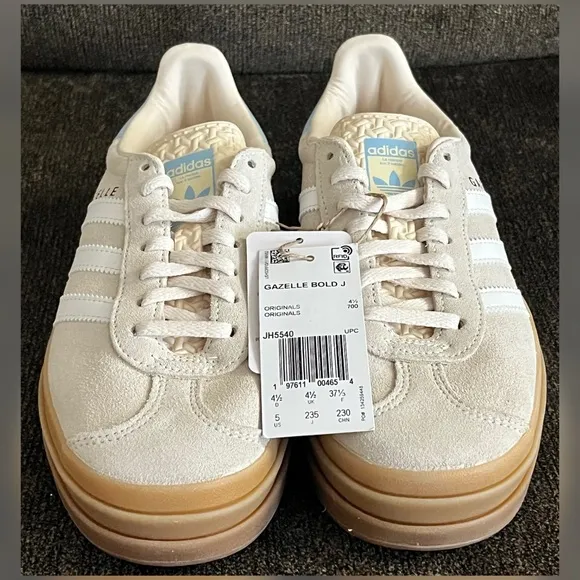 Adidas Big Kids Gazelle Bold J Shoes Big Girl Size 5