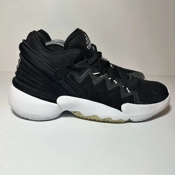Adidas D.O.N Issue 2 Mens Black Athletic Basketball Shoes  Sneakers Size 9
