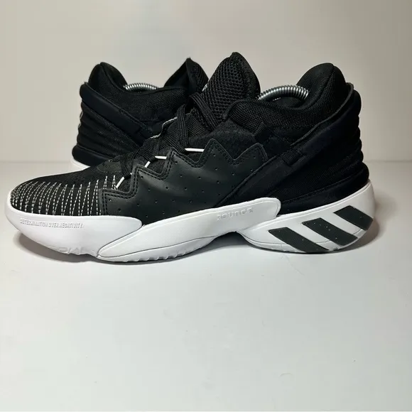Adidas D.O.N Issue 2 Mens Black Athletic Basketball Shoes  Sneakers Size 9