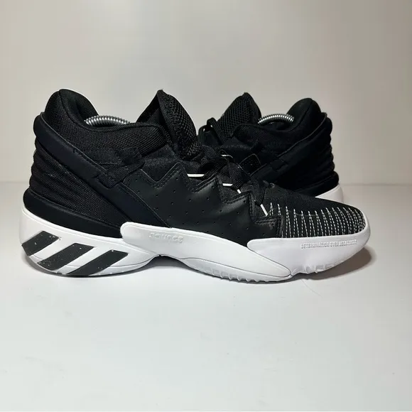 Adidas D.O.N Issue 2 Mens Black Athletic Basketball Shoes  Sneakers Size 9