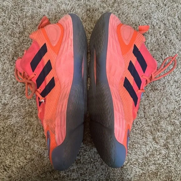 adidas‎ Exhibit A Acid Red Men's Size 9 Athletic Basketball Sneakers Shoes