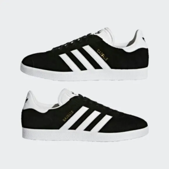 Adidas Gazelle Low Mens Casual Sneaker Shoes Black BB5476 NEW Sz 13
