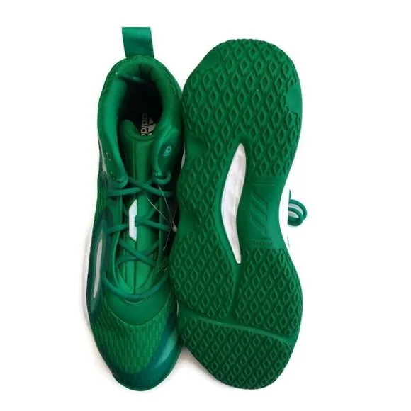 Adidas Mens Sz 13 SM Exhibit A Mid Basketball Shoes GW7937 Boston Celtics Green