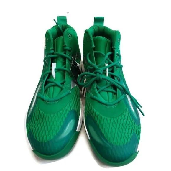Adidas Mens Sz 13 SM Exhibit A Mid Basketball Shoes GW7937 Boston Celtics Green