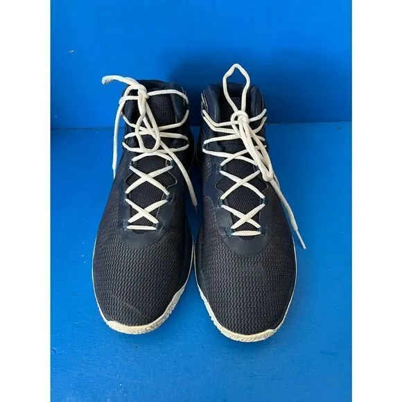adidas Navy Blue and White Mens 10.5 Athletic Shoes CLU 600001 Art BY3780