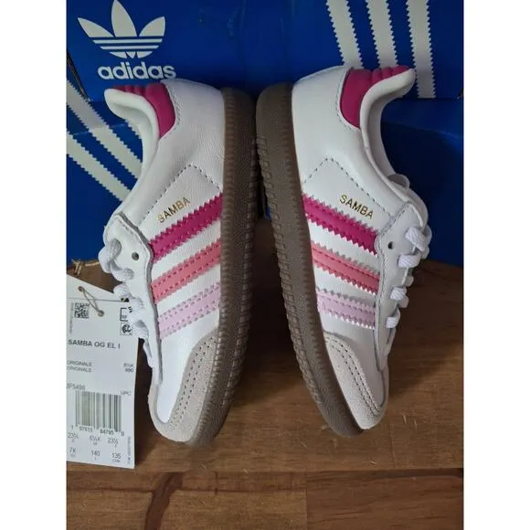 adidas Originals 7K Samba OG EL I JP5496 Big Kids' Casual Shoes Rare