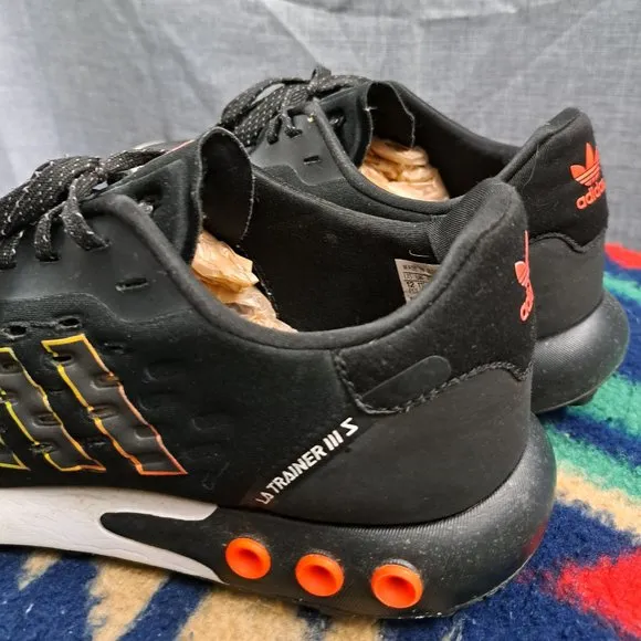 Adidas Originals LA Trainer III Men Athletic Shoes Black Red FY3842 Size 12