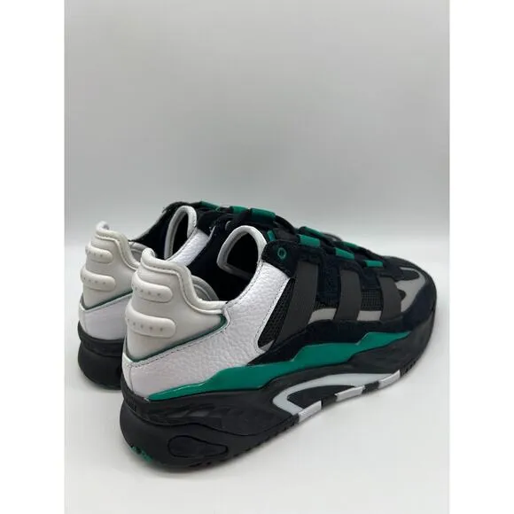 Adidas Originals Niteball Low Mens Athletic Shoes Black Green FW2477 Sz 8 NEW🛒
