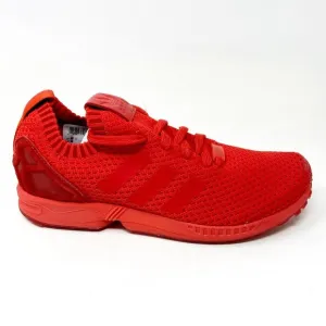 Adidas Originals ZX Flux PK Tripe Red Mens Primeknit Running Shoes S76497