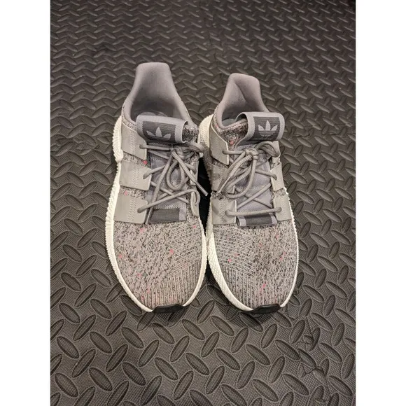 Adidas Prophere Onix Sneakers Mens 11 Gray Solar Red White Shoes CQ3023 Athletic