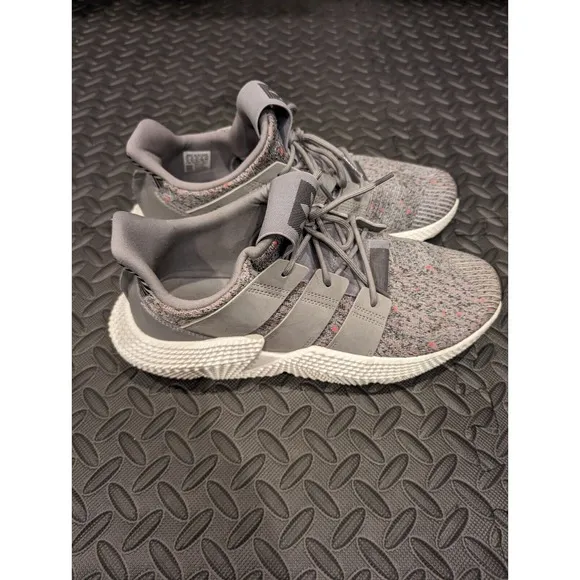 Adidas Prophere Onix Sneakers Mens 11 Gray Solar Red White Shoes CQ3023 Athletic