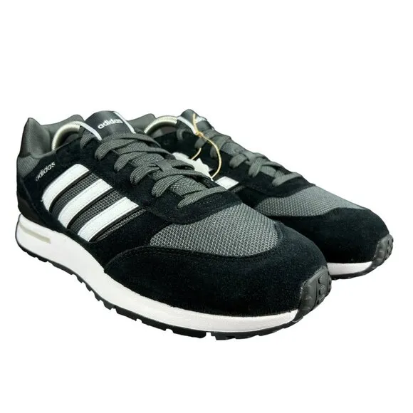 Adidas Run 80s Black White Grey Shoes GV7302 Men's Sizes 8 - 13