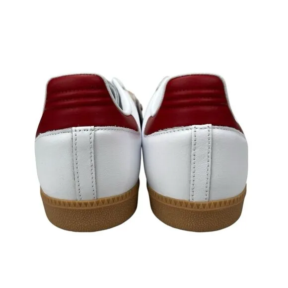 Adidas Samba OG White Collegiate Burgundy Gum Shoes IF3813 Men's Sizes 10 - 13