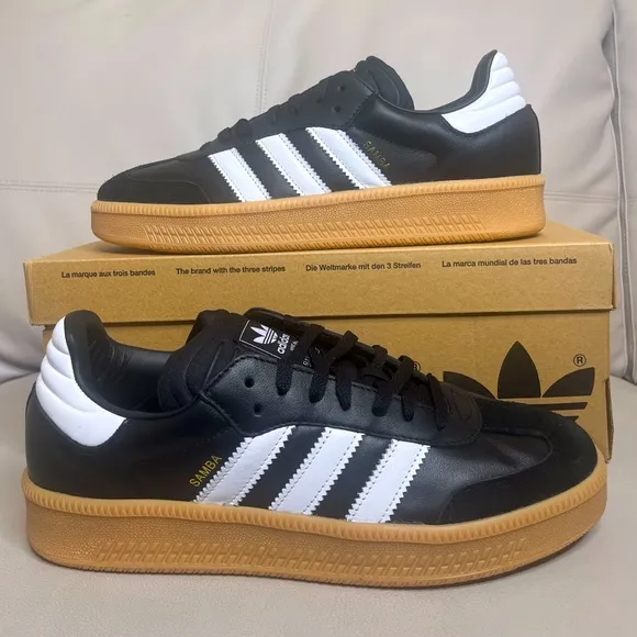 Adidas Samba XLG Black/ White Casual Shoes Mens Size 11.5 NEW