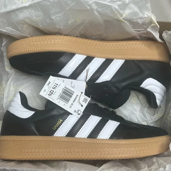 Adidas Samba XLG Black/ White Casual Shoes Mens Size 11.5 NEW