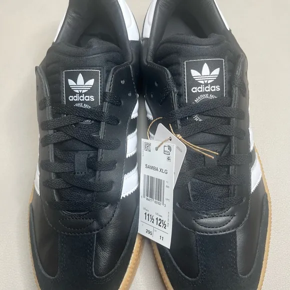 Adidas Samba XLG Black/ White Casual Shoes Mens Size 11.5 NEW