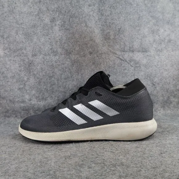 Adidas Shoes Men 10 Athletic Trainer Edge Flex Running Sport Active Grey Comfort
