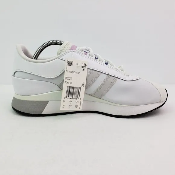 Adidas SL Andridge Womens Size 10 White Gray Athletic Sneaker Shoes EG6846