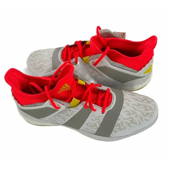 Adidas Stabil X Badminton Men's Athletic Multicolor Striped Shoes US 13 New